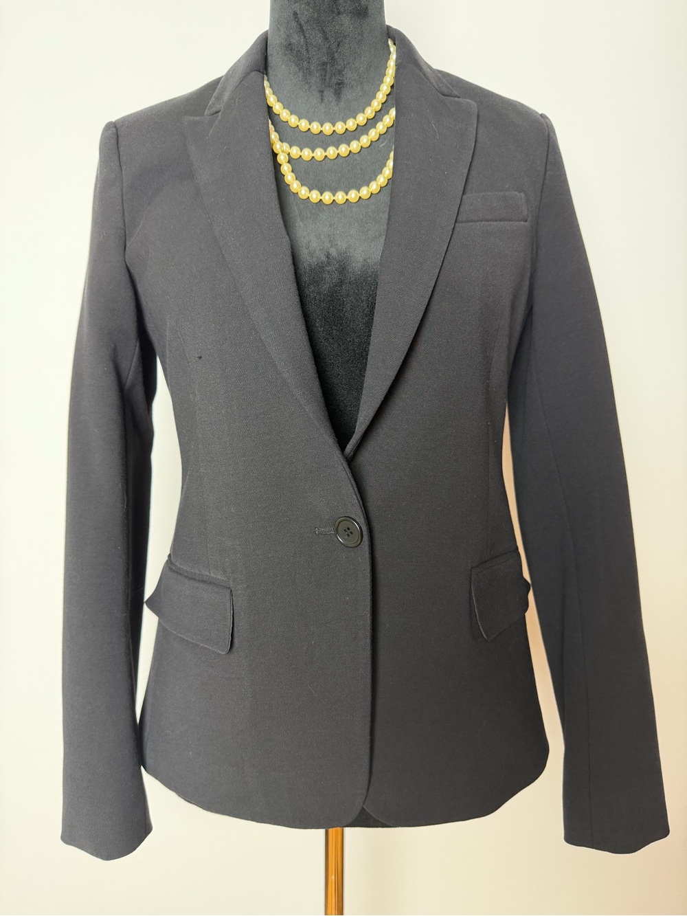Theory Women's Black Single-Button Blazer Size S